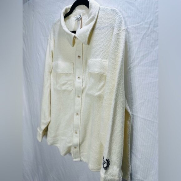 Pink REVERSE FLEECE SHACKET - Picture 7 of 9